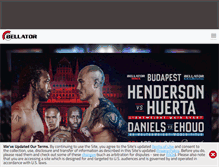 Tablet Screenshot of bellator.com